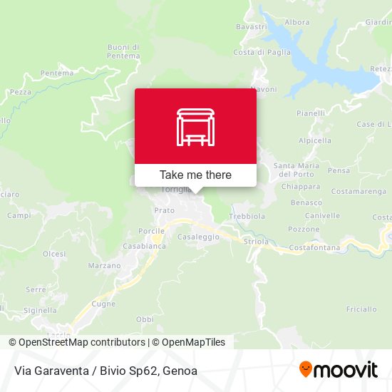 Via Garaventa / Bivio Sp62 map