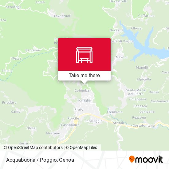 Acquabuona / Poggio map