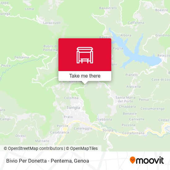 Bivio Per Donetta - Pentema map