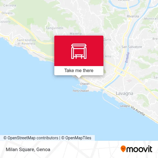 Milan Square map