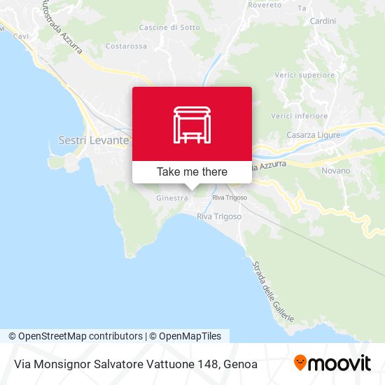 Via Monsignor Salvatore Vattuone 148 map