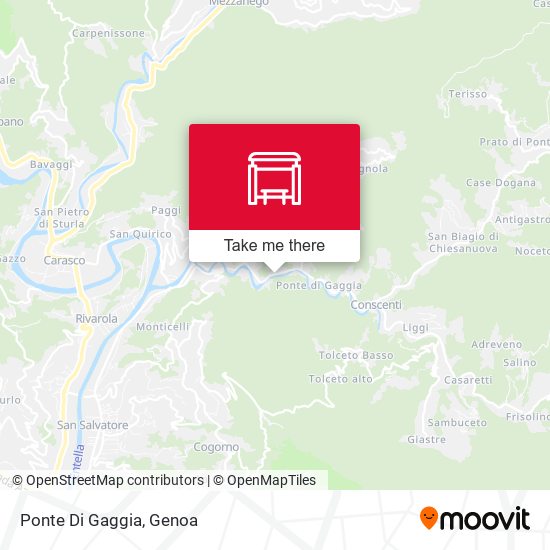 Ponte Di Gaggia map