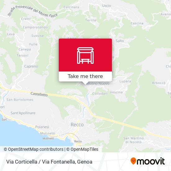 Via Corticella / Via Fontanella map