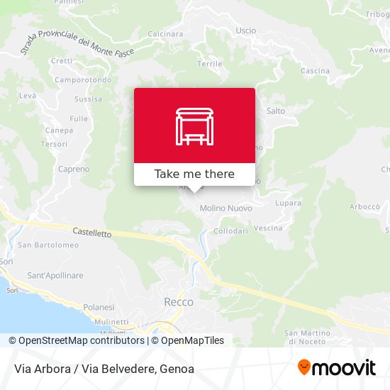 Via Arbora / Via Belvedere map