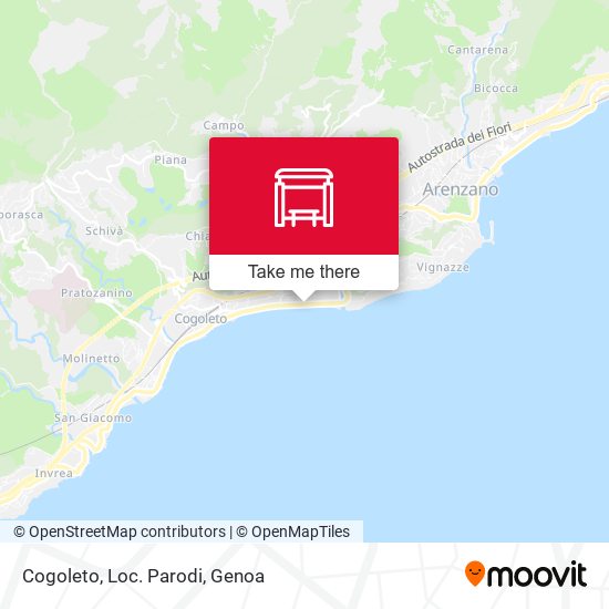 Cogoleto, Loc. Parodi map