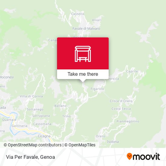 Via Per Favale map