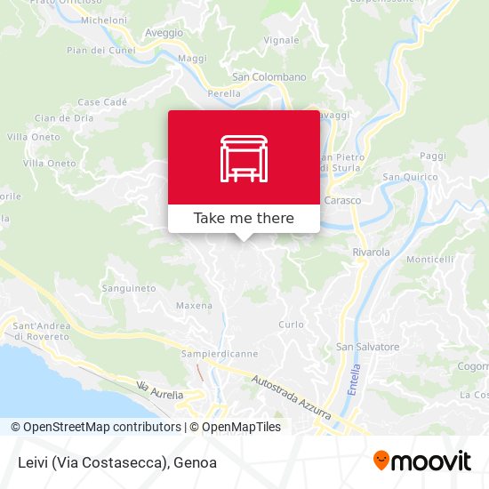 Leivi (Via Costasecca) map