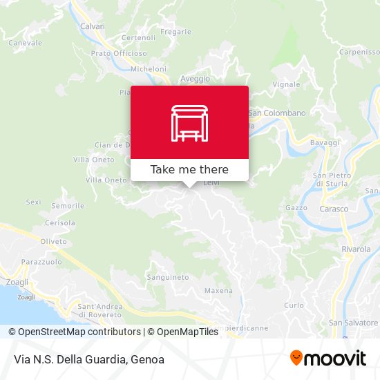 Via N.S. Della Guardia map