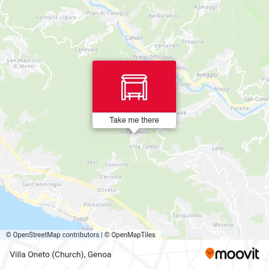 Villa Oneto (Church) map