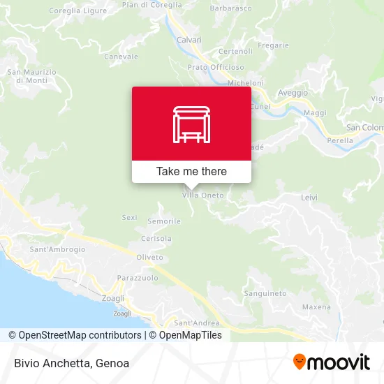 Bivio Anchetta map