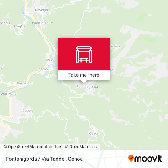 Fontanigorda / Via Taddei map