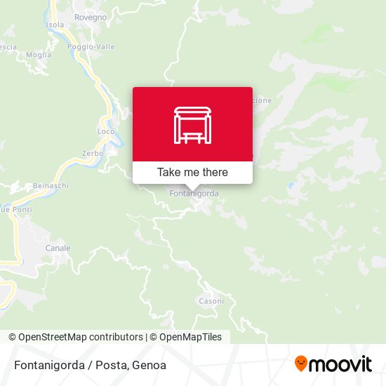 Fontanigorda / Posta map