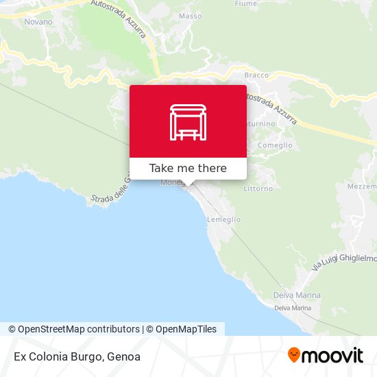 Ex Colonia Burgo map