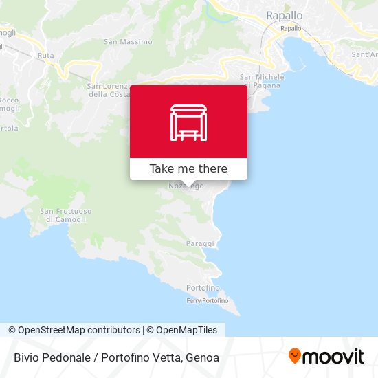 Bivio Pedonale / Portofino Vetta map