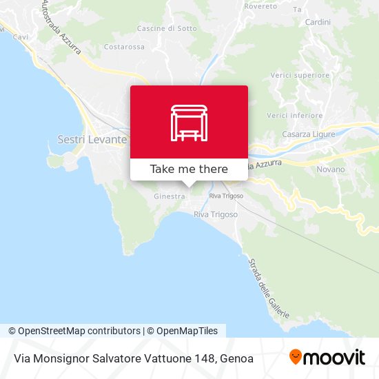 Via Monsignor Salvatore Vattuone 148 map