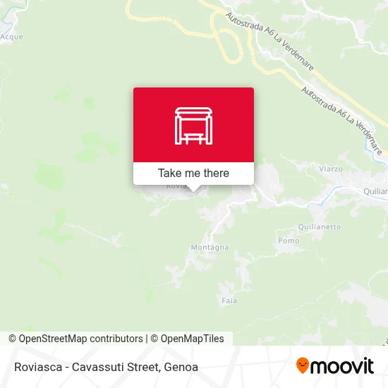 Roviasca - Cavassuti Street map