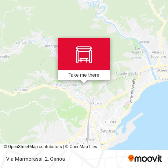 Via Marmorassi, 2 map