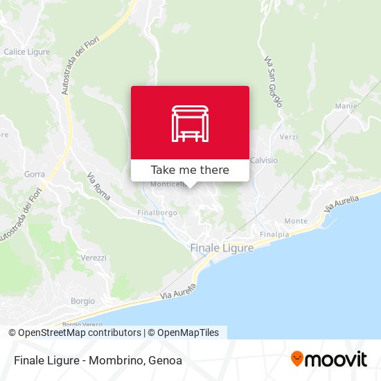 Finale Ligure - Mombrino map