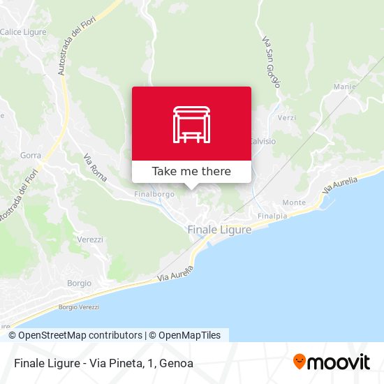 Finale Ligure - Via Pineta, 1 map