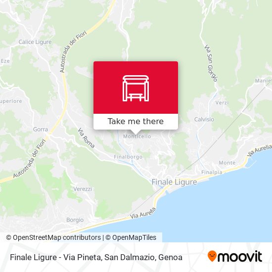 Finale Ligure - Via Pineta, San Dalmazio map