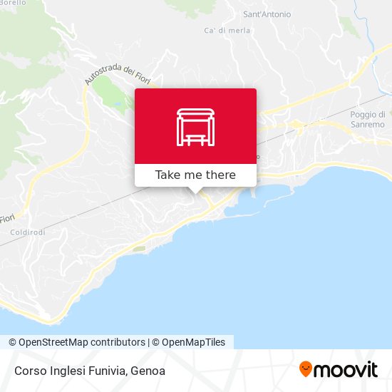 Corso Inglesi Funivia map
