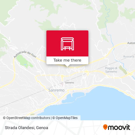 Strada Olandesi map