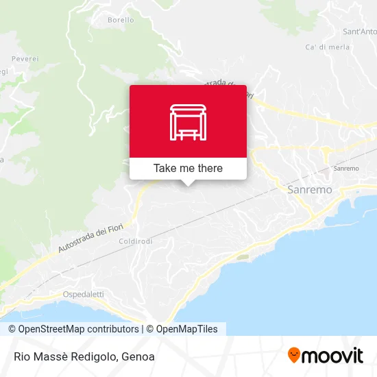 Rio Massè Redigolo map