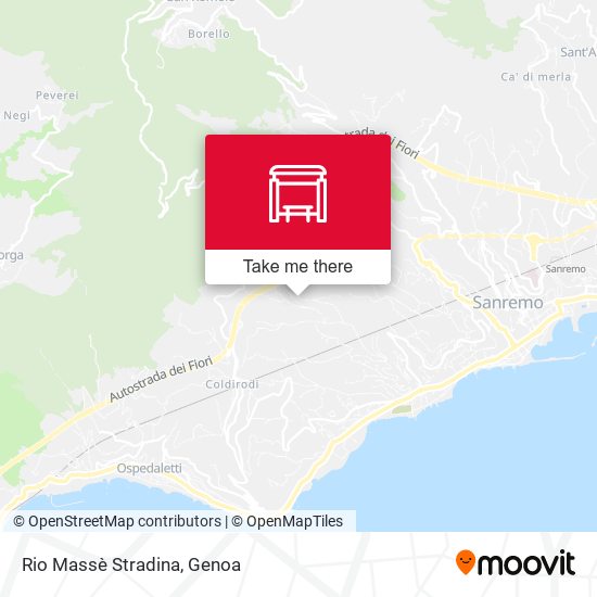 Rio Massè Stradina map