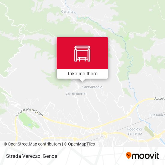 Strada Verezzo map