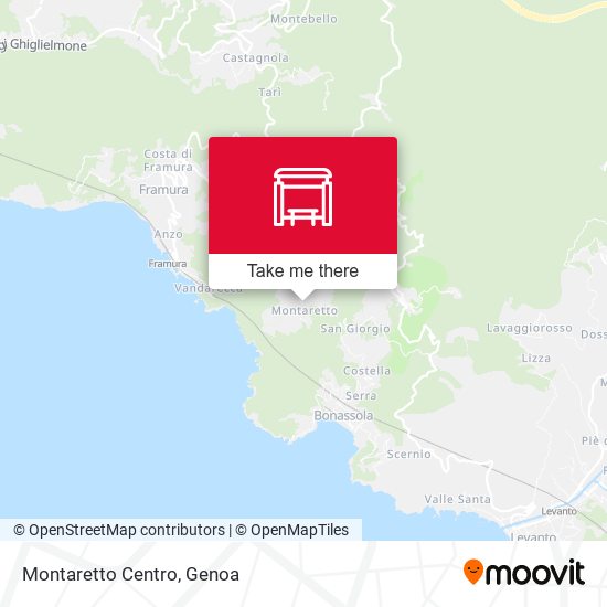 Montaretto Centro map
