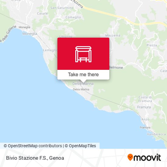 Bivio Stazione F.S. map