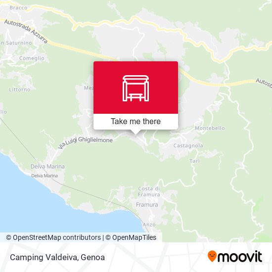 Camping Valdeiva map