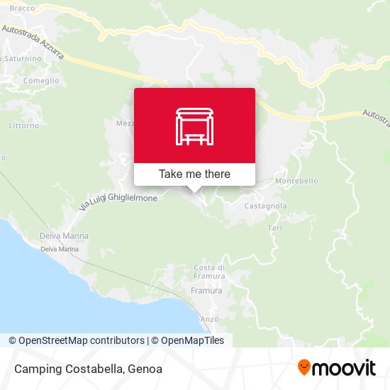 Camping Costabella map