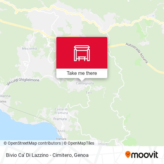 Bivio Ca' Di Lazzino - Cimitero map