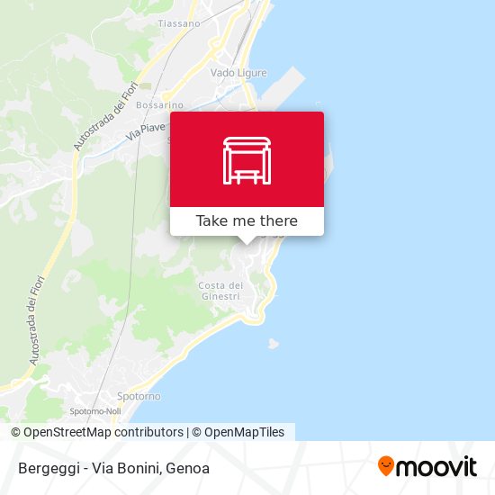 Bergeggi - Via Bonini map