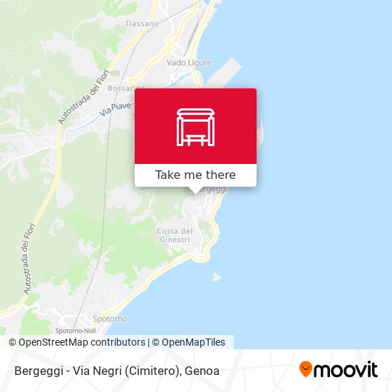 Bergeggi - Via Negri (Cimitero) map
