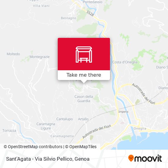 Sant'Agata - Via Silvio Pellico map