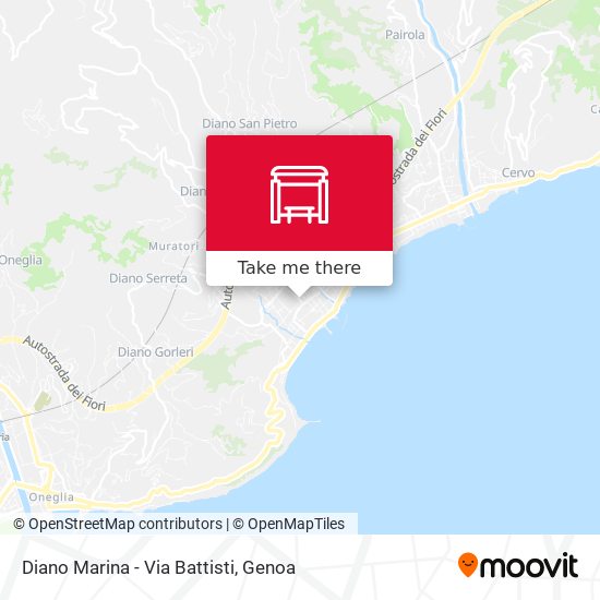 Diano Marina - Via Battisti map