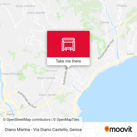 Diano Marina - Via Diano Castello map