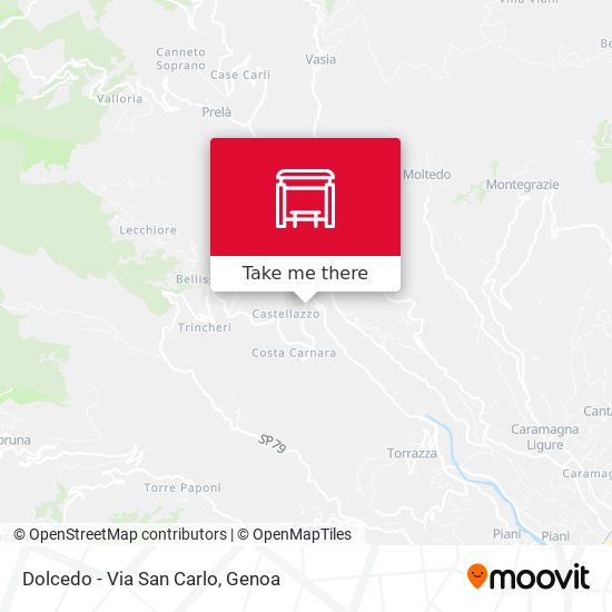 Dolcedo - Via San Carlo map