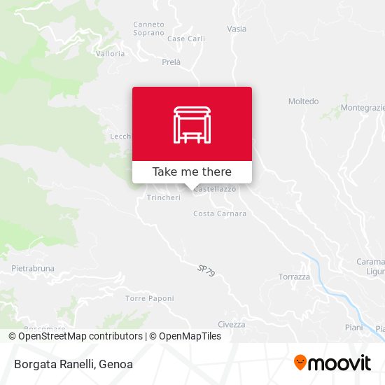Borgata Ranelli map