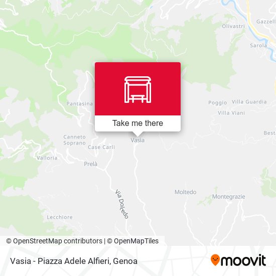 Vasia - Piazza Adele Alfieri map