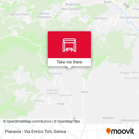 Pianavia - Via Enrico Toti map