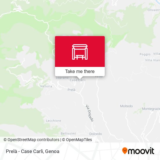 Prelà - Case Carli map