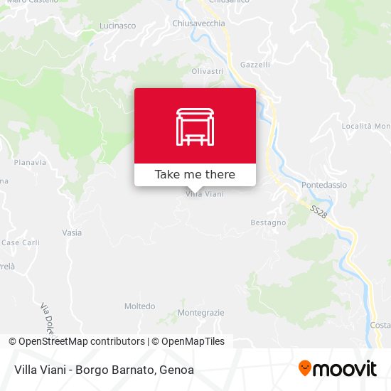 Villa Viani - Borgo Barnato map
