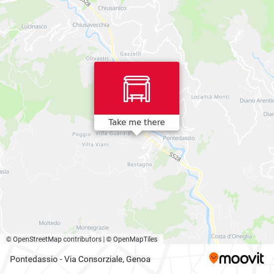Pontedassio - Via Consorziale map