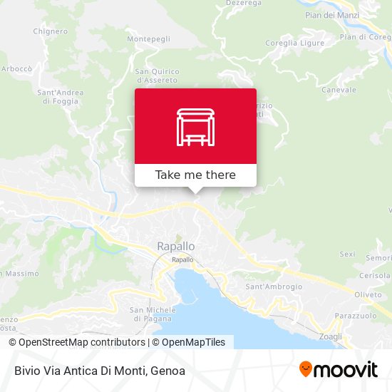 Bivio Via Antica Di Monti map