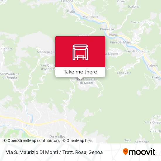 Via S. Maurizio Di Monti / Tratt. Rosa map