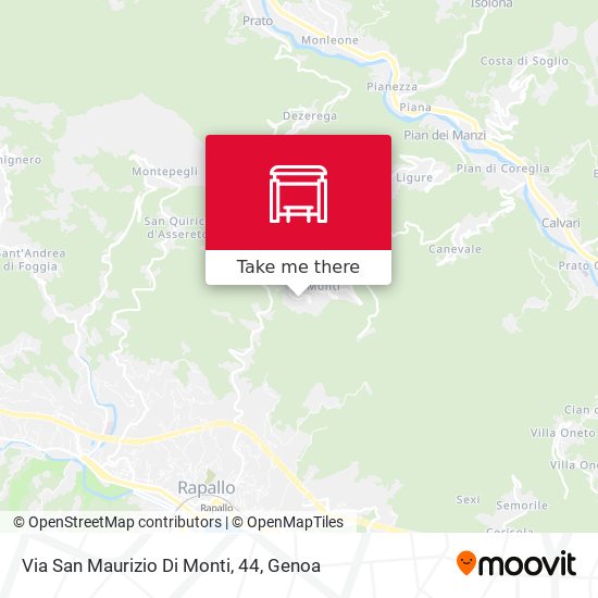 Via San Maurizio Di Monti, 44 map