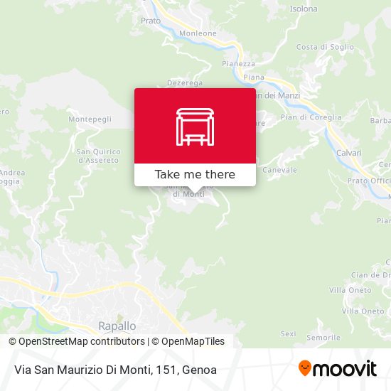 Via San Maurizio Di Monti, 151 map